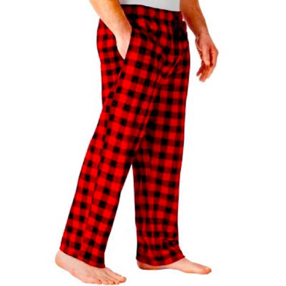 Men’s Soft Touch Fleece Cabin-core Sleep Pants, Pockets, Sz Medium, NWOT